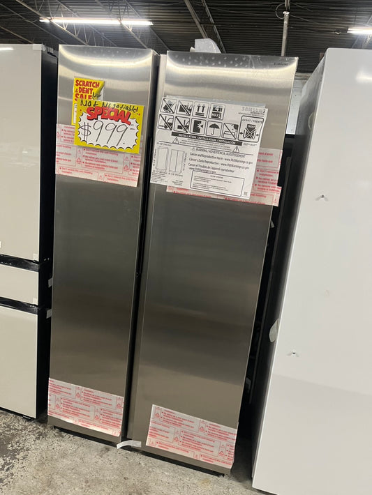 🥳🎉=Open box 📦 New S/d Samsung 36 in. 28 cu. ft. Standard Depth Smart Side by Side Refrigerator in Fingerprint-Resistant Stainless Steel #RFSAM288B