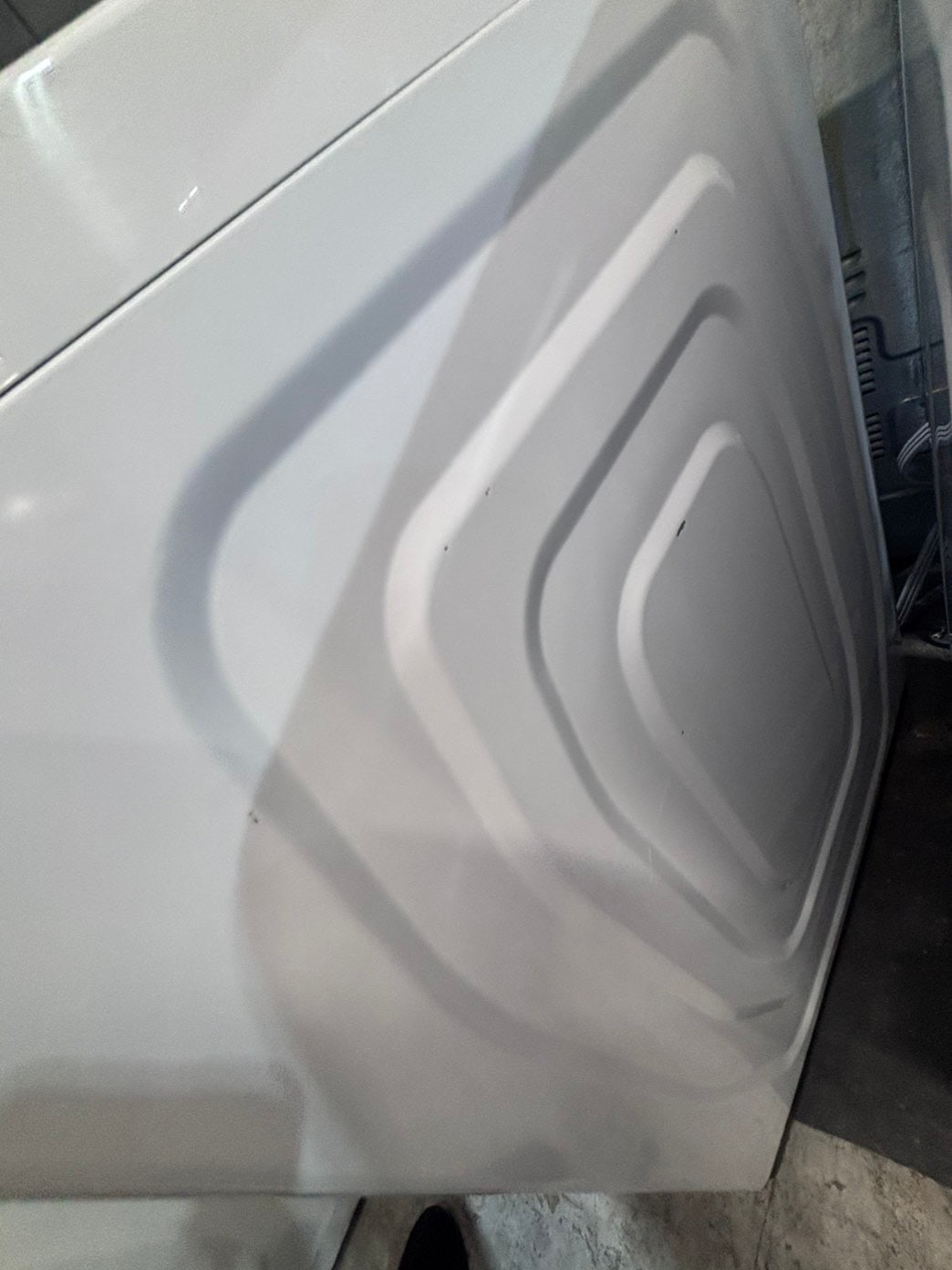 >*samsung extra  Large capacity white color Top load washer Drum stainless steel used,refurbished #SWPY57B
