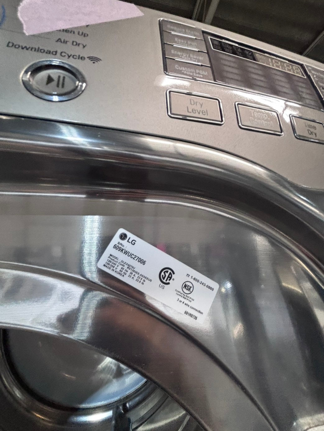 >* July 4th special 🇺🇸LG washer & dryer mix & match steam  set electric 220v front load stackable or side by side - sensor dry in gray  #WED89SET
