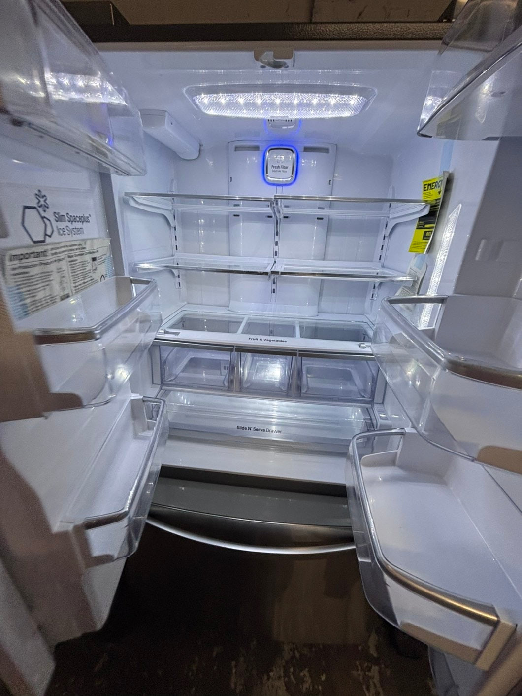 >LG French door Refrigerator counter depth stainless steel w/ ice water dispenser 36" #RTA24B