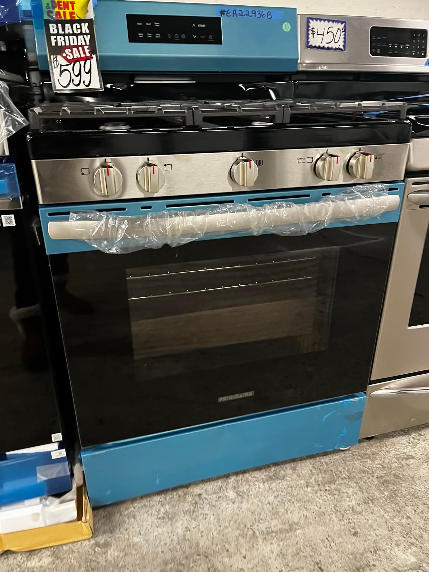 🎄Holiday Sale 🎁 Open Box | Scratch & Dent Frigidaire  5.8 cu. ft. Gas Range 5 burner with  in Stainless Steel #ER22936B