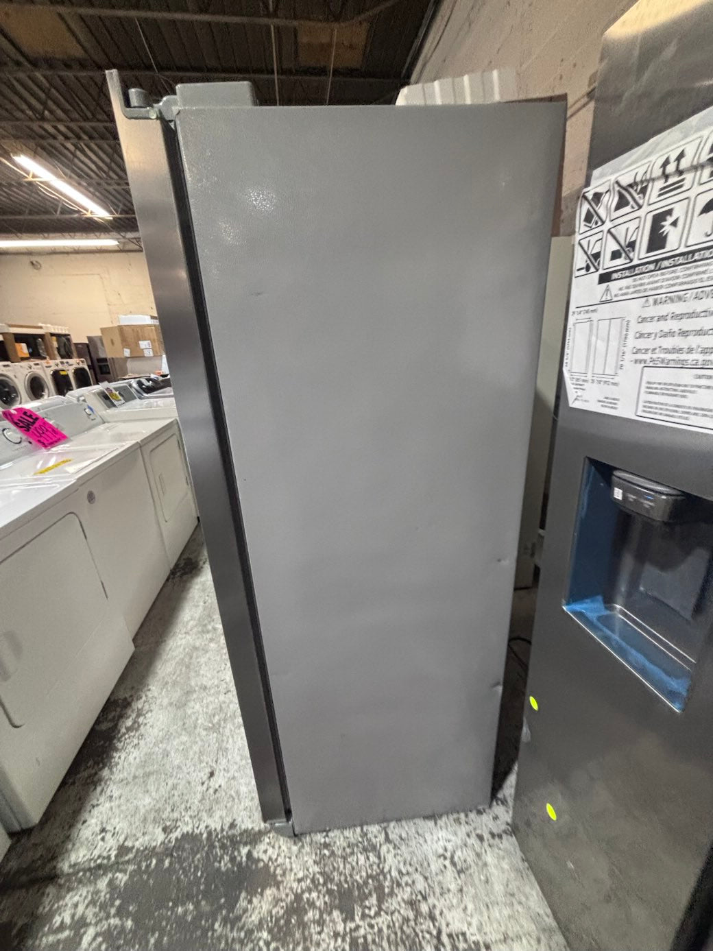 } sale🎈36”x 68.1/2 “Frigidaire side by side fridge counter depth fridge with ice 🧊 & water 💦 dispenser working 💯  #FAS41VB