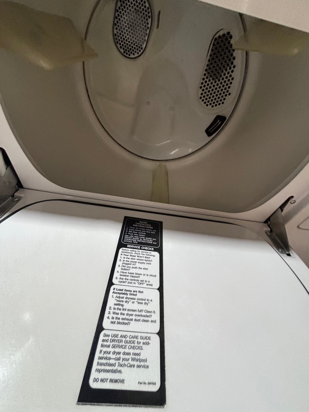 >*July 4th sale🇺🇸🔥whirlpool  29” large capacity electric dryer 220v side by side used-refurbished #WWDY41B