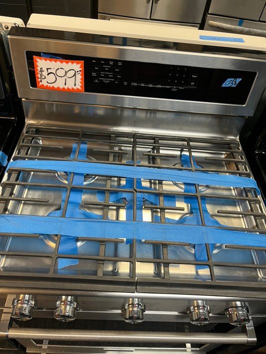 Refurbished KitchenAid GAS range stainless steel 5 burner convection broil Easy convection bake roast broil Steam bake Aqualift self clean 30" #GGP29L