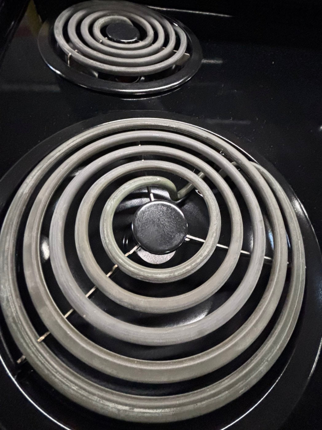 >*frigidaire stainless steel & black electric coil top range coil 220v bake /Broil 4 burner used-Refurbished  great condition 30" #ESZ5Z1B