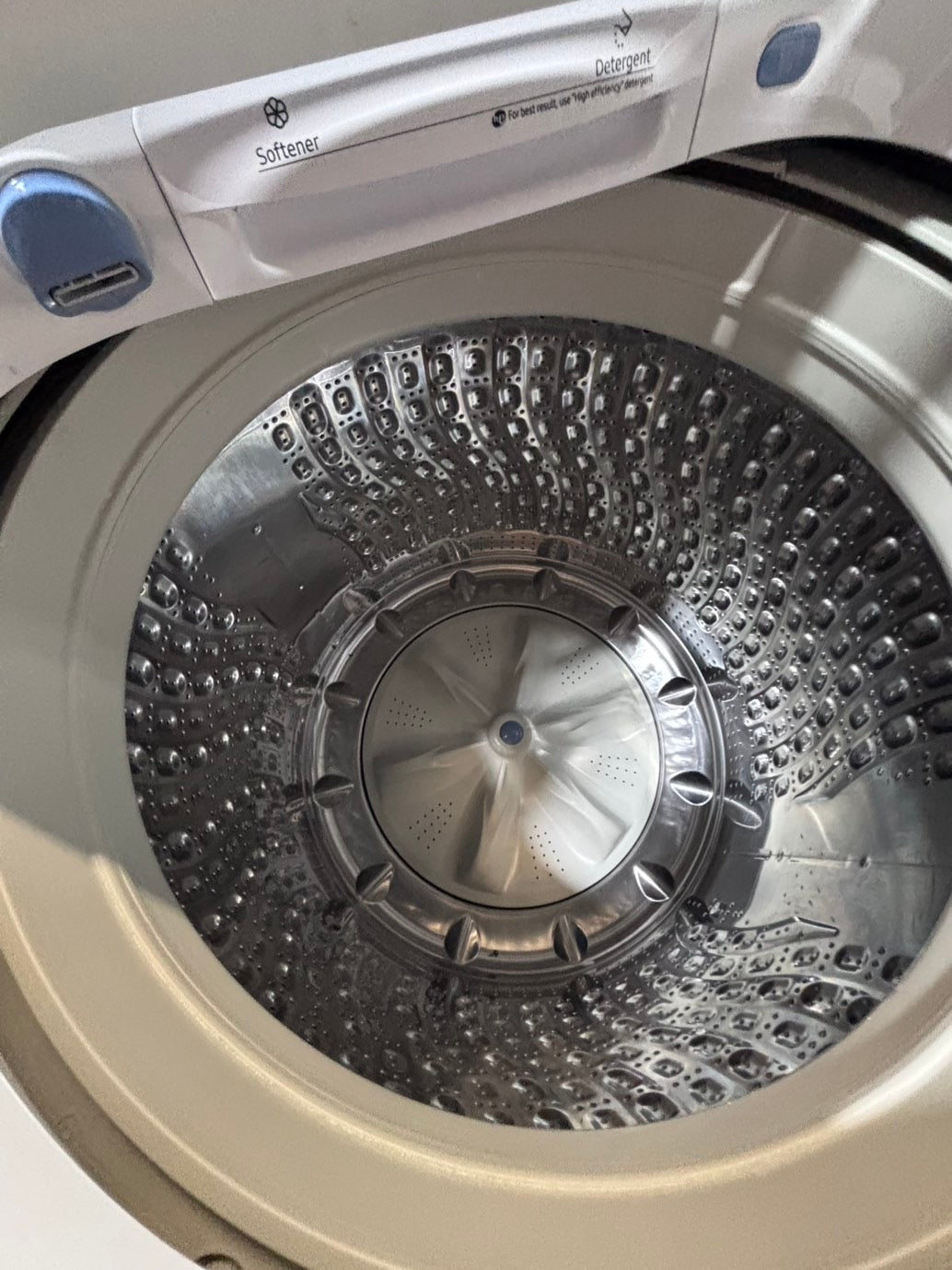 >*samsung extra  Large capacity white color Top load washer Drum stainless steel used,refurbished #SAK4YB