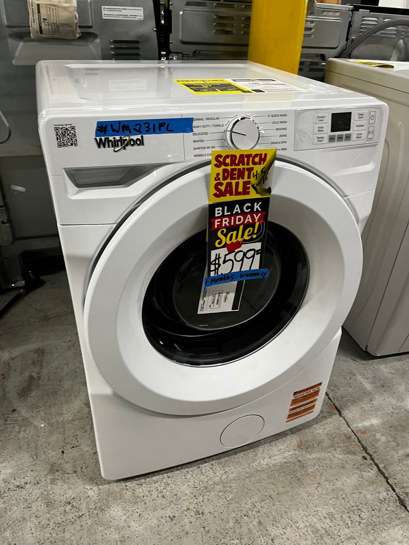 Open Box 📦 scratch & dent - Whirlpool
4.5 cu. ft. High Efficiency White Stackable Front Load Washing Machine with Load & Go XL Dispenser #WM231PL