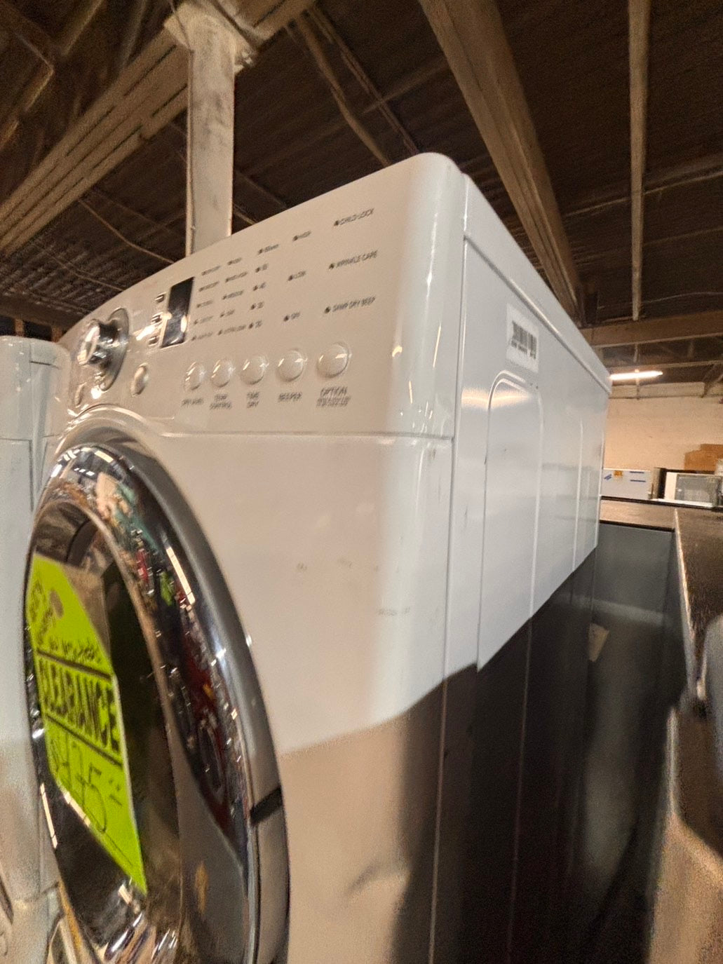 >* special🎉LG washer & dryer set electric 220v front load stackable or side by side - sensor dry in white  #WEZ15SET