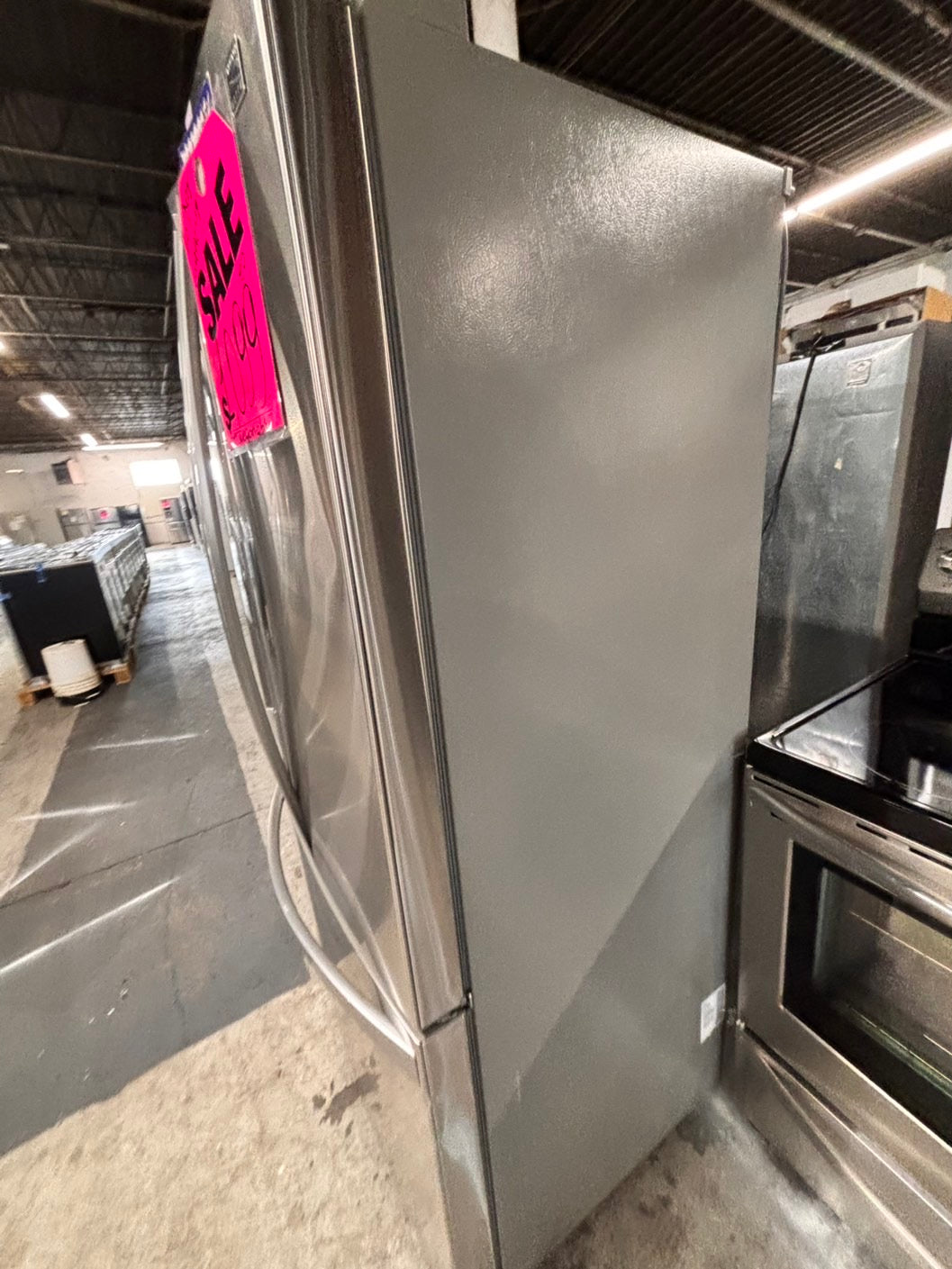 >sale🔥kenmore French door Refrigerator counter depth stainless steel w/ ice water dispenser great condition 36" used-refurbished #KVRC24B