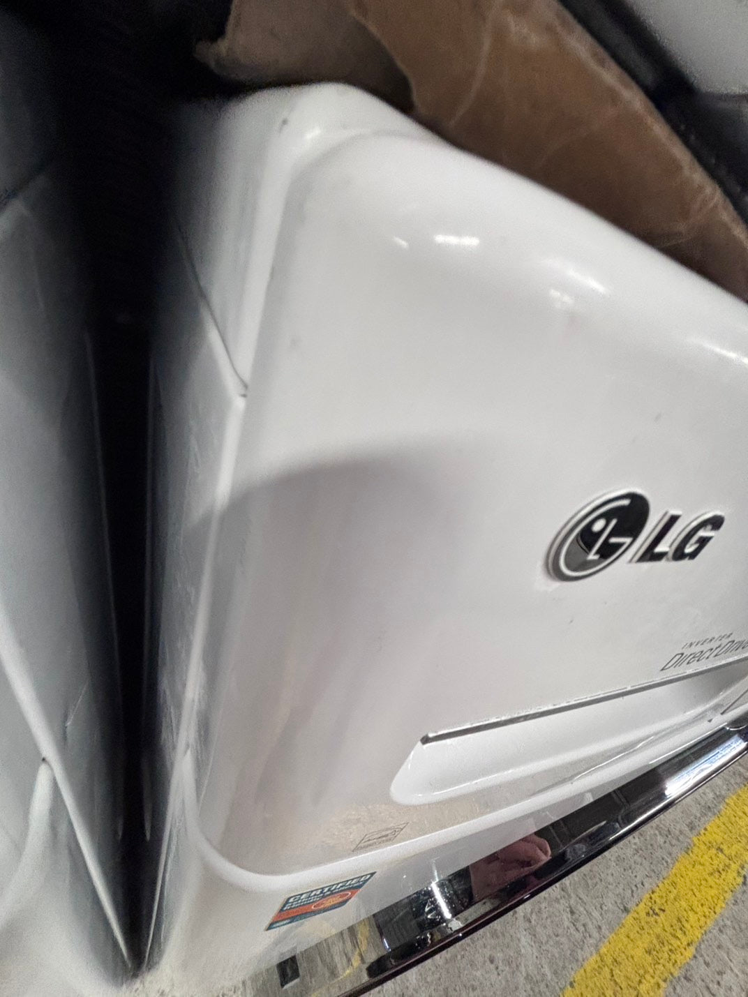 >LG washer 4.5 cu ft & steam dryer 7.5 cu ft set electric 220v front load stackable or side by side - sensor dry He in white   #WM51B