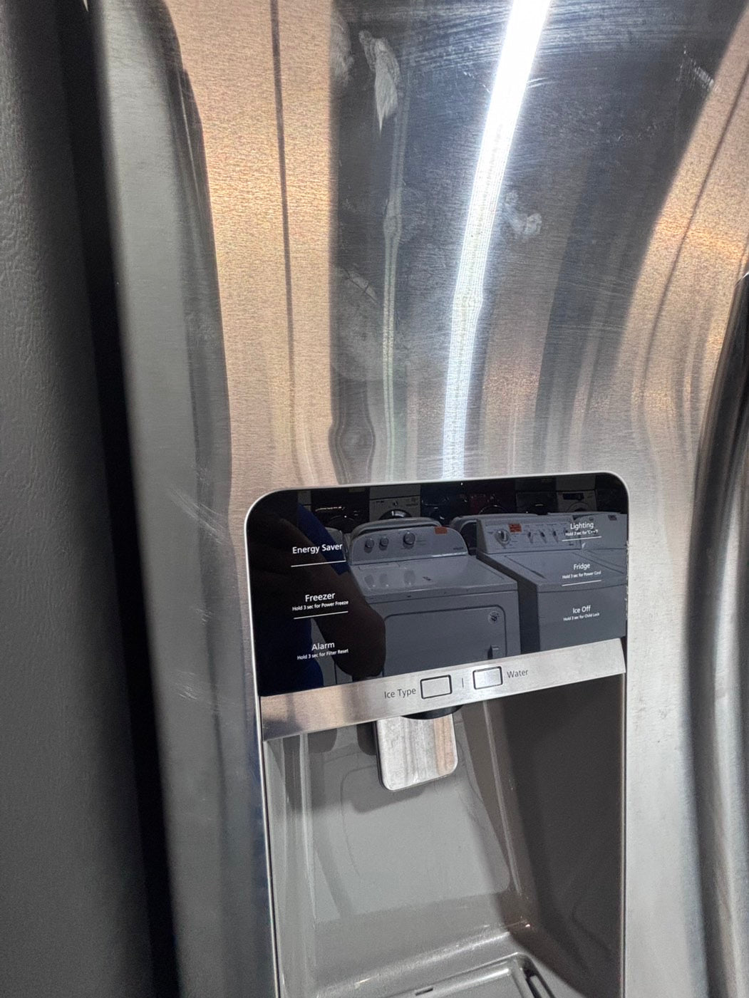 } SALE 🔥36”Samsung French doors  fridge  stainless steel ((ice maker & water doesn’t work) doesn’t affect on the others functions. #WFE15WB