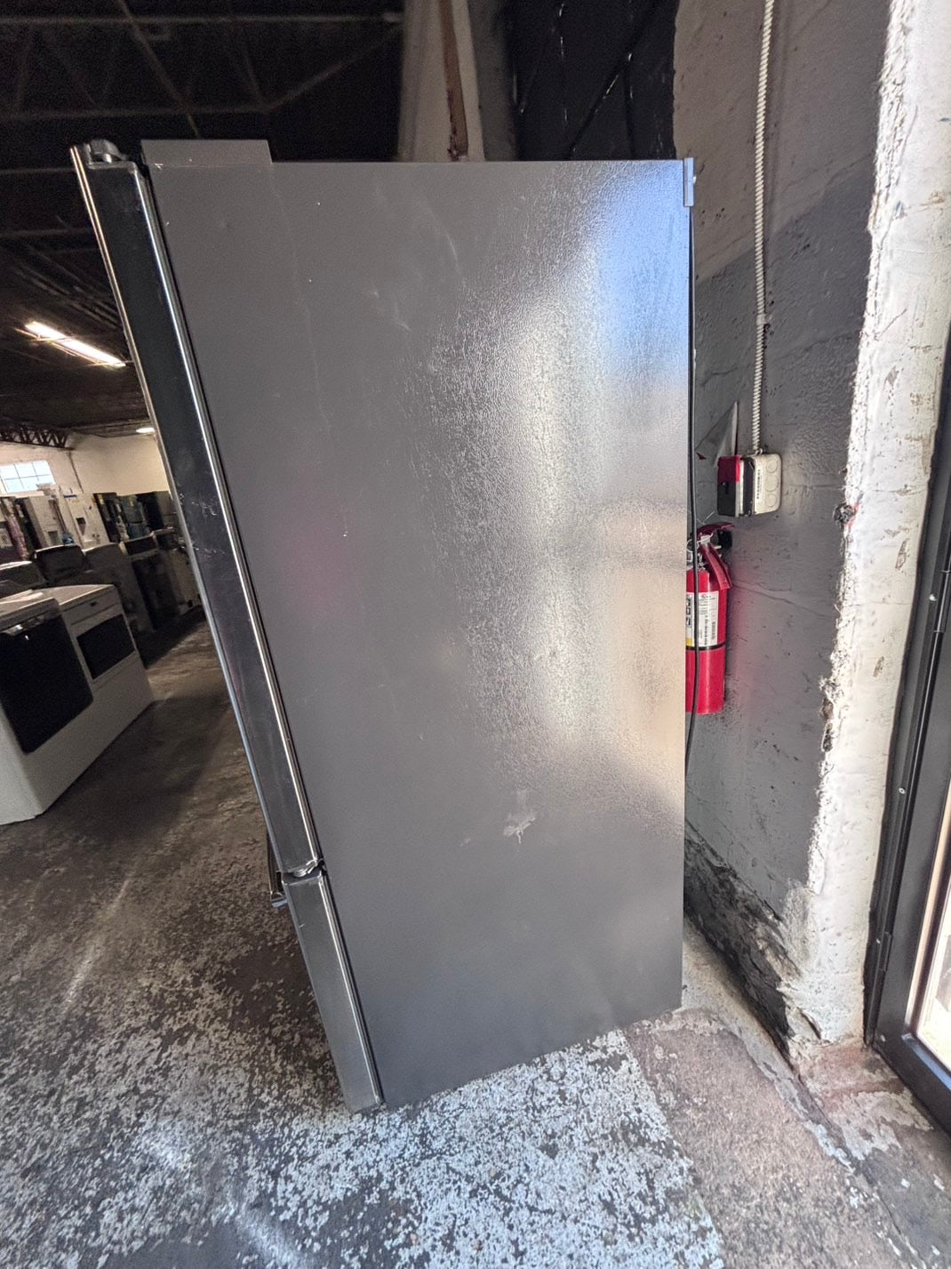 >GE 36” French Door Refrigerator Super-Capacity with ice maker & water dispenser ,used-refurbished #GE50PSB