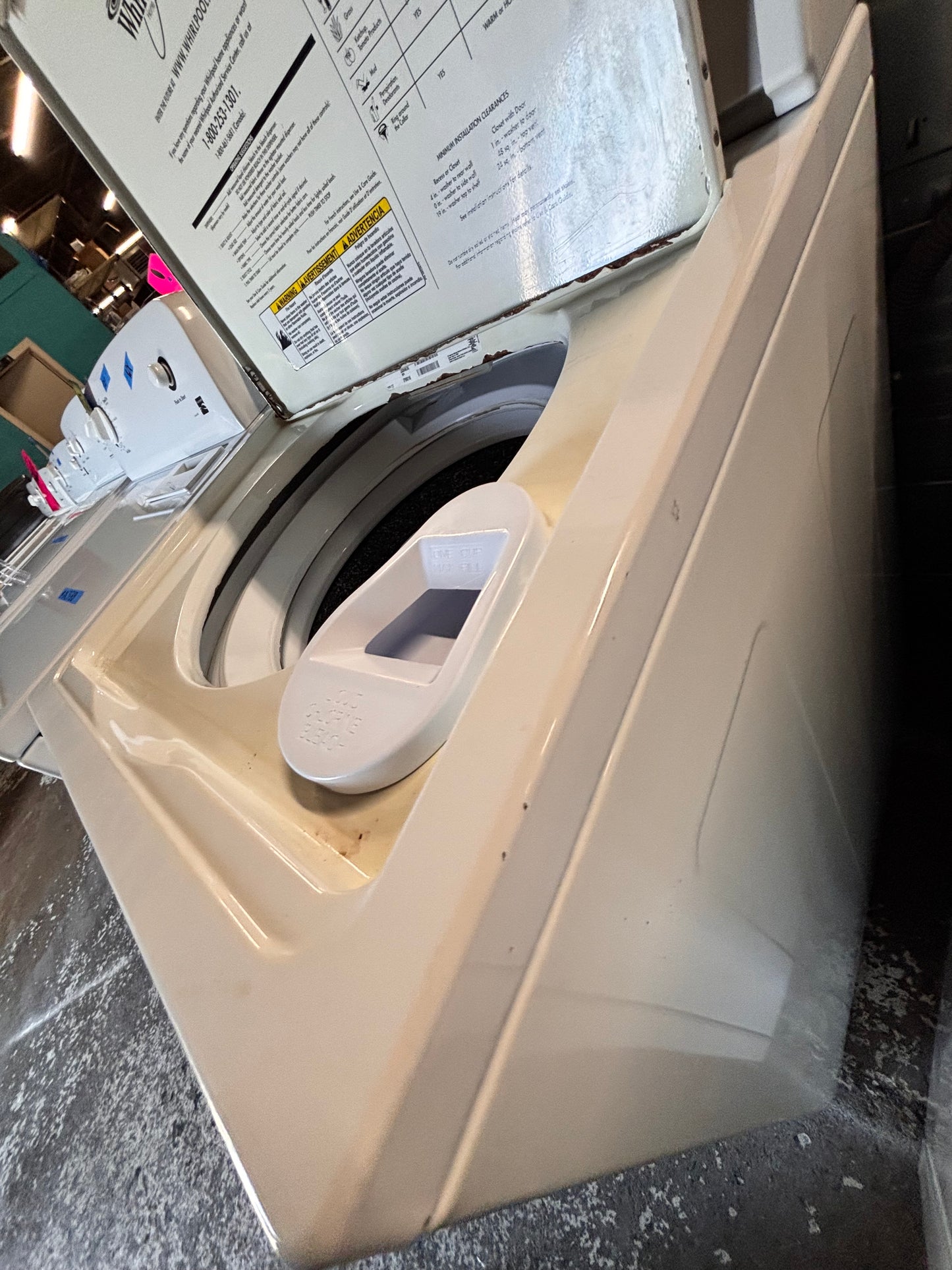 >Special 🎉🎈Whirlpool Top load washing machine w agitator 27" in good condition,used-Refurbished #WTX43B