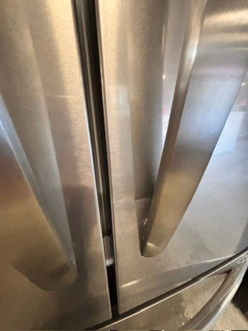 >frigidaire Open box 📦 New S/d 31.5 in. 18 cu. ft. Counter Depth French Door Refrigerator in Fingerprint-Resistant Stainless Look       #RNZG18LL