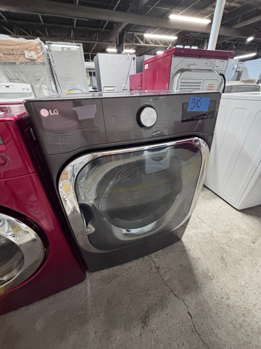>>LG gas steam Dryer 29” mega capacity -gray front dark stainless steel drum large capacity 8.2cu.ft used- refurbished #GL55D8B