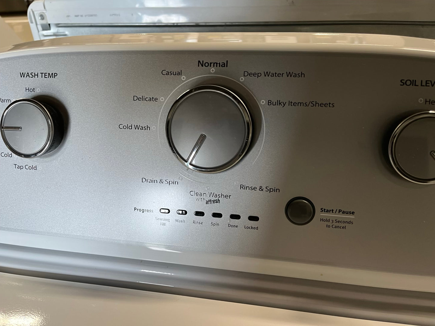 - Whirlpool washer & dryer set electric 220v side x side top load w/agitator #W143MB