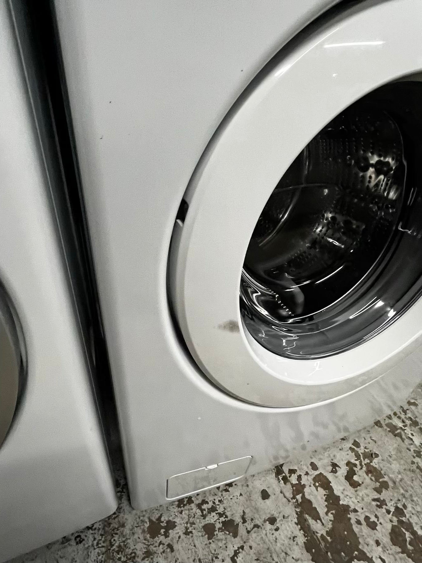 * 🎉 Black Friday - LG washer 4.5 cu ft & dryer 7.5 cu ft set electric 220v front load stackable or side by side - sensor dry He in white  #WD23391B