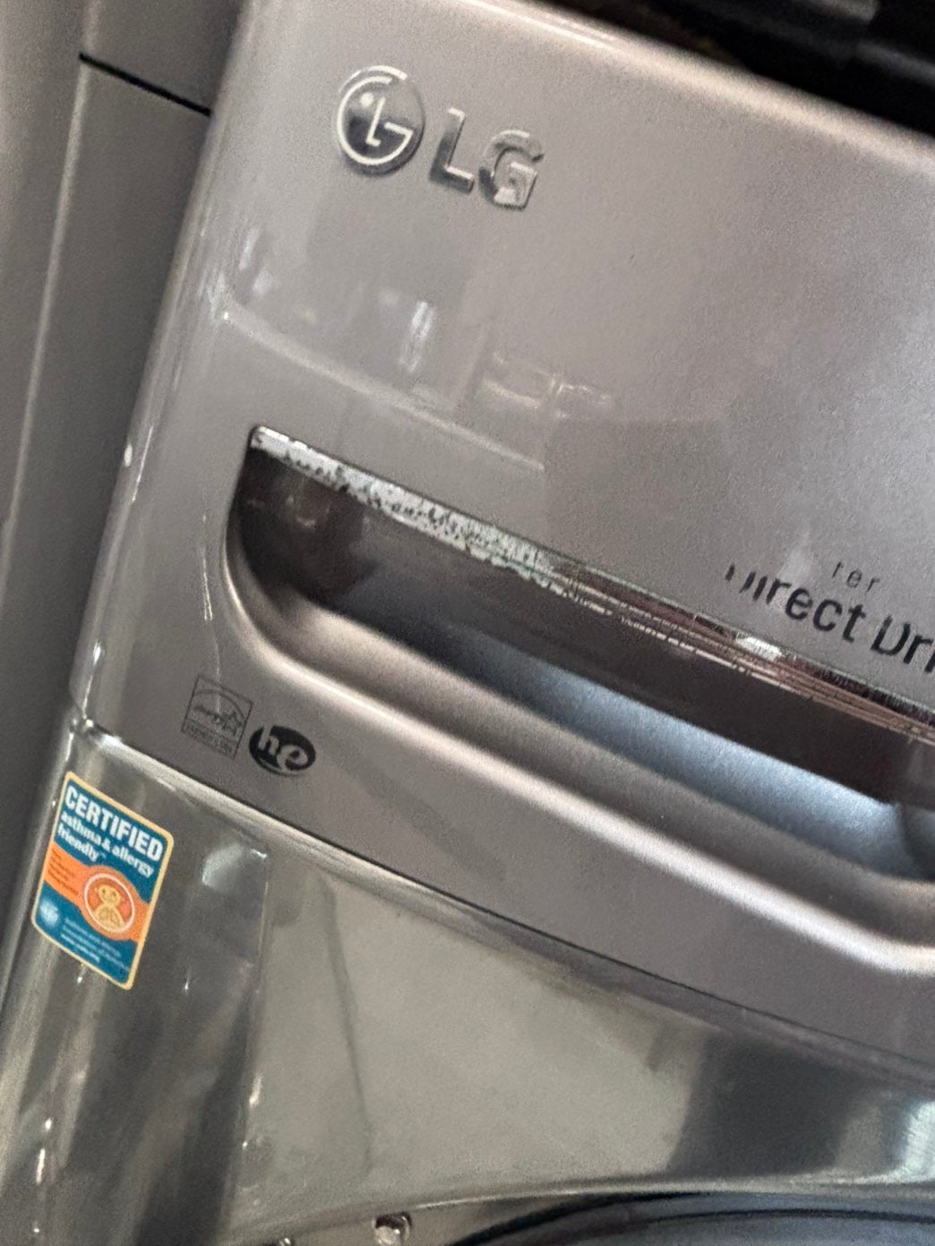 >*LG washer large capacity 4.5cu.ft front load stackable or side by side in gray #WEDS22BW