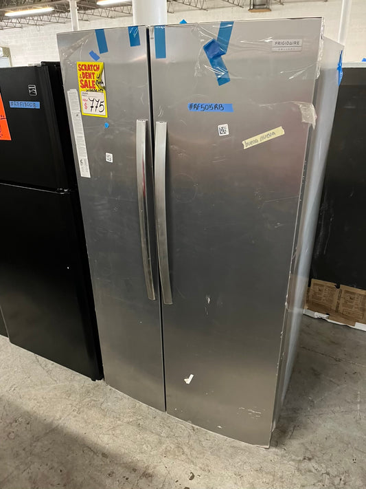 Open Box 📦 | scratch & dent Frigidaire side x side  refrigerator w/ice water dispenser inside stainless steel 36" #RF505RB