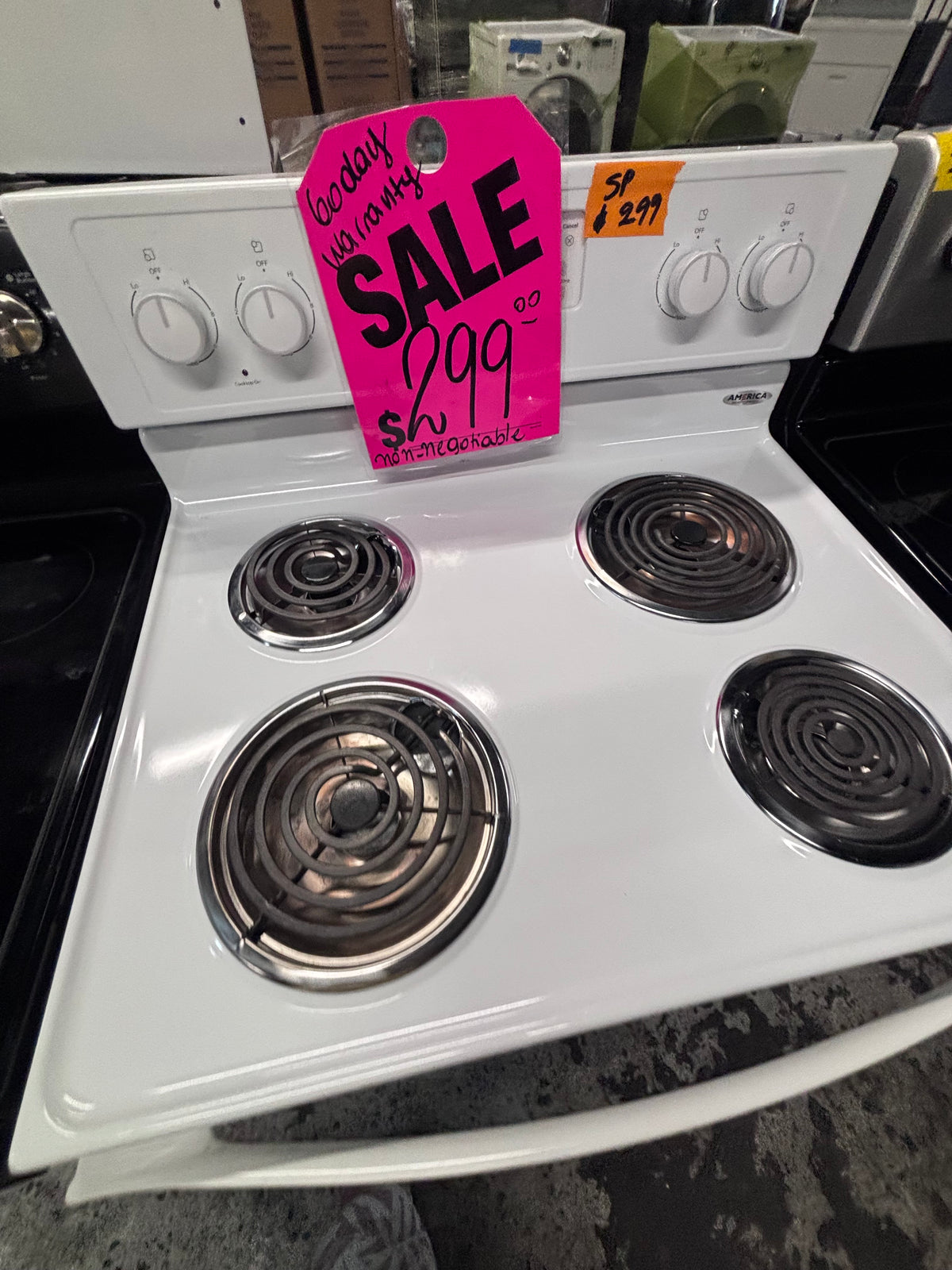 } Whirlpool electric coil top range coil 220v bake /Broil 4 burner used-Refurbished working 💯 with warranty! 30" #EGWW12B