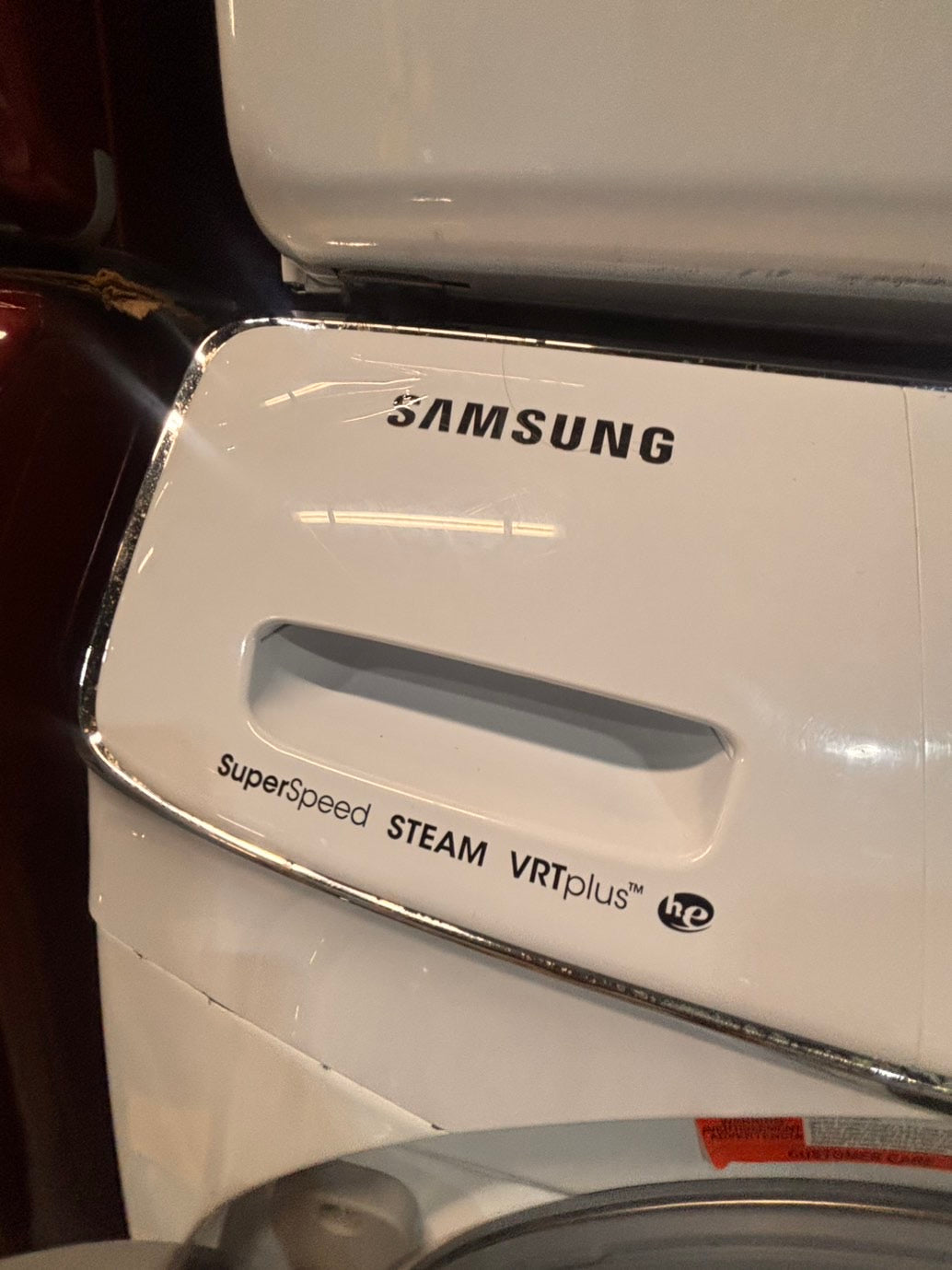 >*Samsung steam washer 4.5 cu ft & dryer 7.5 cu ft set electric steam 220v front load stackable or side by side - sensor dry white color   #WD658SET