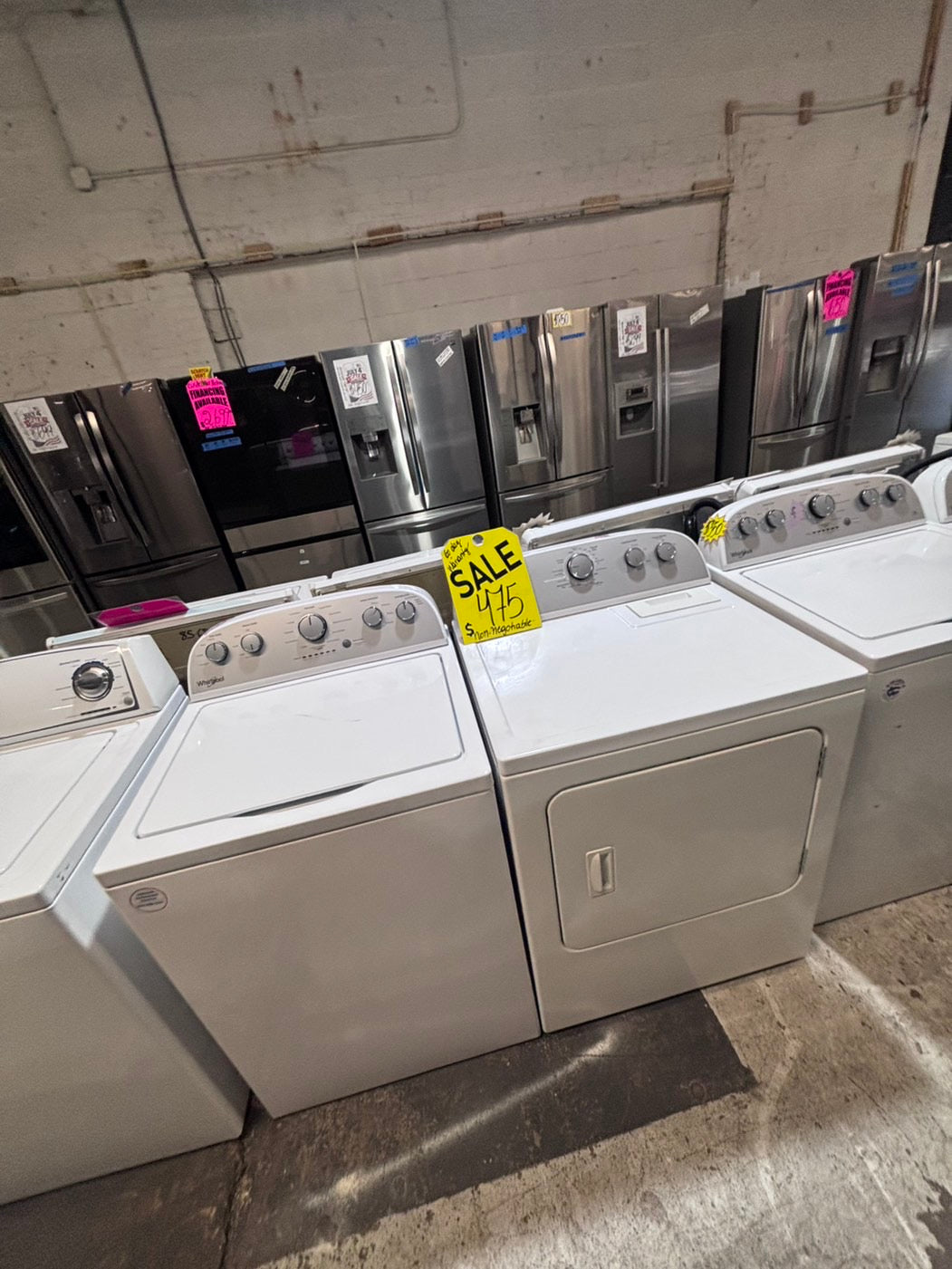 >*special🔥whirlpool top load washer  & electric dryer 220v  set top load side by side #MNY1YB