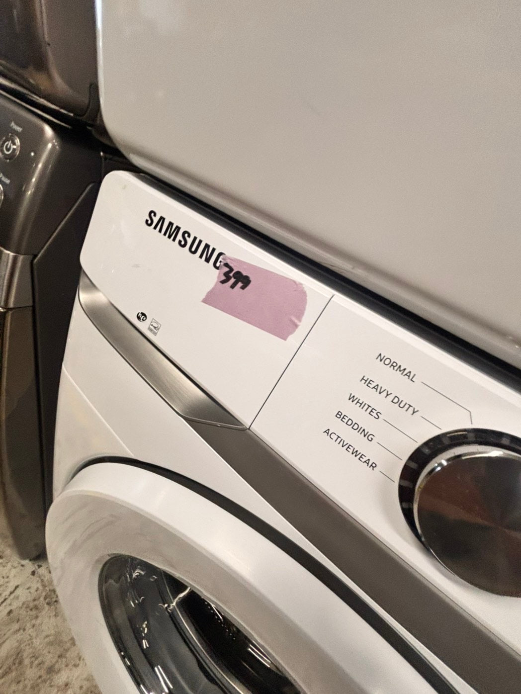 >sale🔥mix & match Samsung washer 4.5 cu ft & dryer 7.5 cu ft set electric 220v front load stackable or side by side - sensor dry He white color   #SW6RZ4SET
