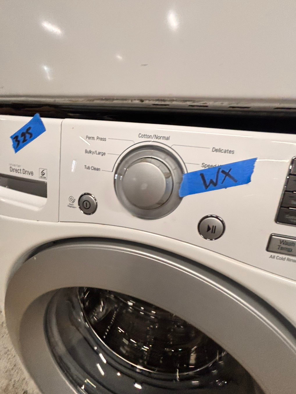>sale🎈LG steam washer 4.5cu.ft white color stainless steel drum large capacity used-refurbished #WF447B