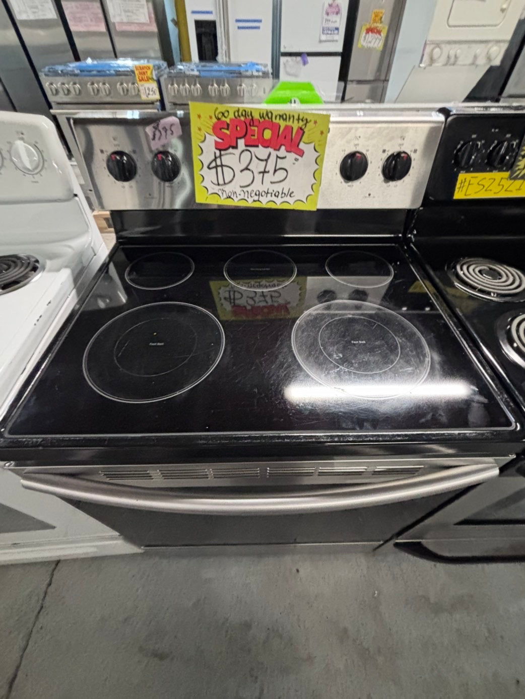 >*special🔥samsung electric 220v glass top range bake Broil roast stainless steel 30" Refurbished #SS5S42B