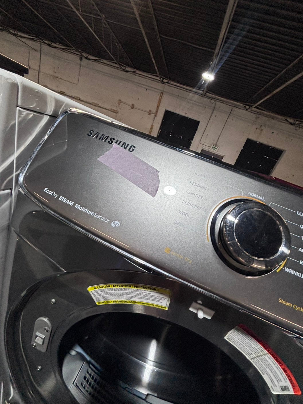 >*Samsung gray washer 4.5cu. ft. Large capacity, & electric dryer set in great condition 27” stackable or side by side  used-refurbished  #SFL23TB