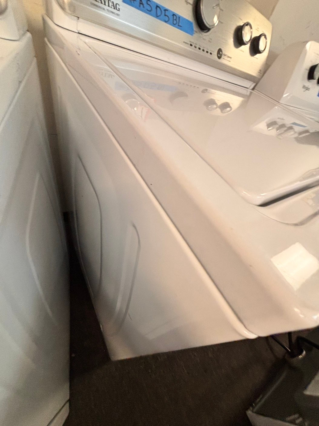 >maytag top load dryer side by side electric 220v large capacity & top load washing machine stainless steel drum with agitator used-Refurbished
#ASD5BLSET