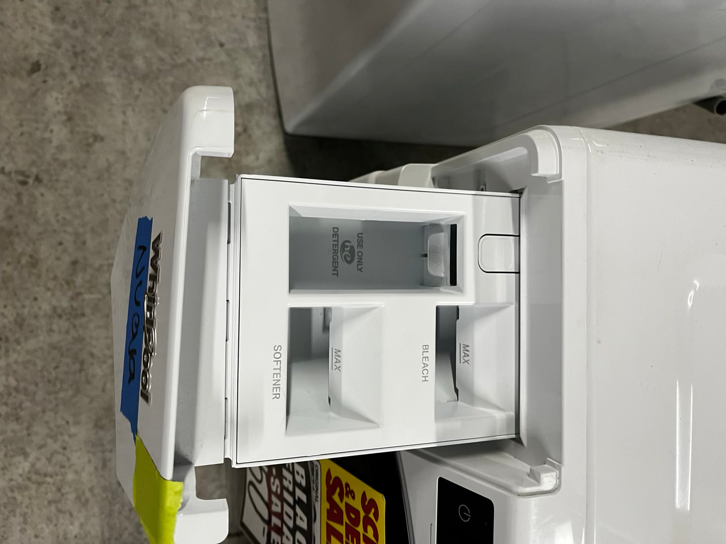 Open Box 📦 scratch & dent - Whirlpool 5.0 cu. ft. High Efficiency White Stackable Front Load Washing Machine with Load & Go XL Dispenser #WM132TB