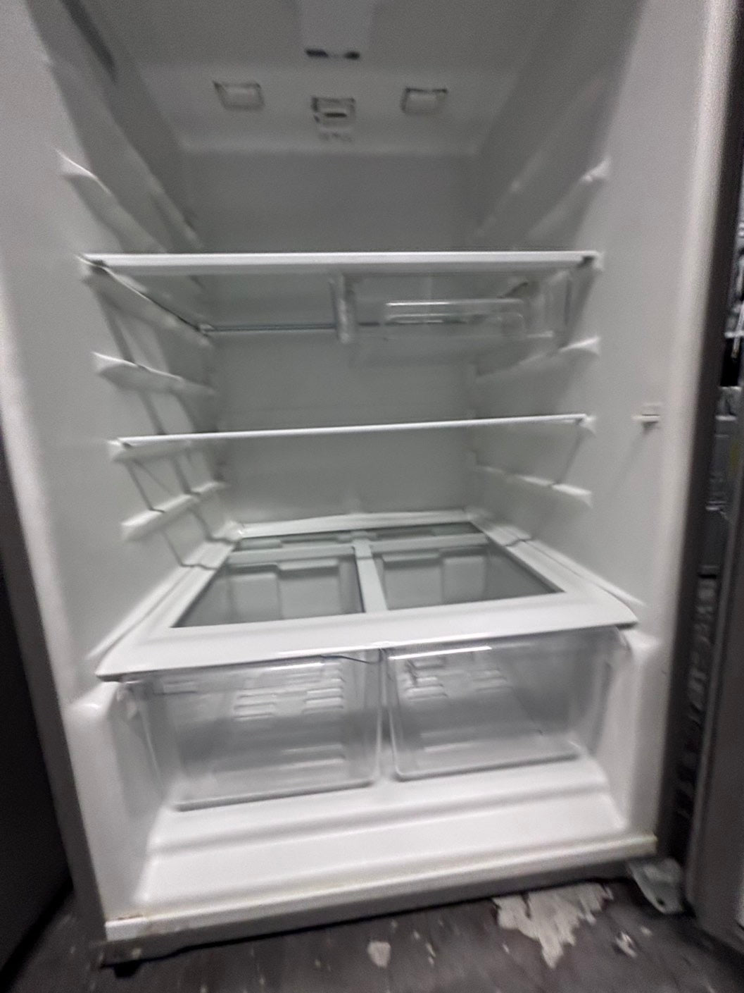 >*28” whirlpool top freezer fridge stainless steel  used-refurbished #FFSA3RB