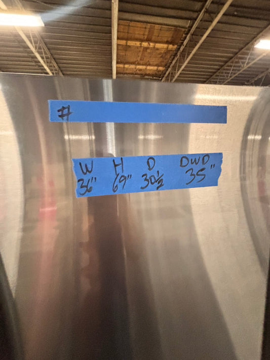 >special🎈LG New open box 📦 Refrigerator with ice maker & water dispenser - Stainless Steel #RFLG14DB