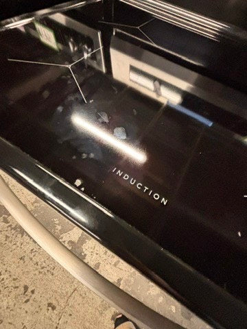 >frigidaire induction Glass Top electric stove stainless steel bake broil burner Self clean 30”  used-Refurbished #EF16B2B