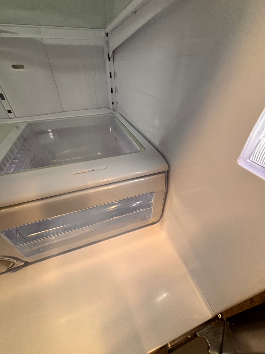 >*special 🔥Samsung 33” wide 4-doors French door Refrigerator 33w x 69h 30”1/2depth. /stainless steel w/ ice water dispenser 33" #RFSXQ38B