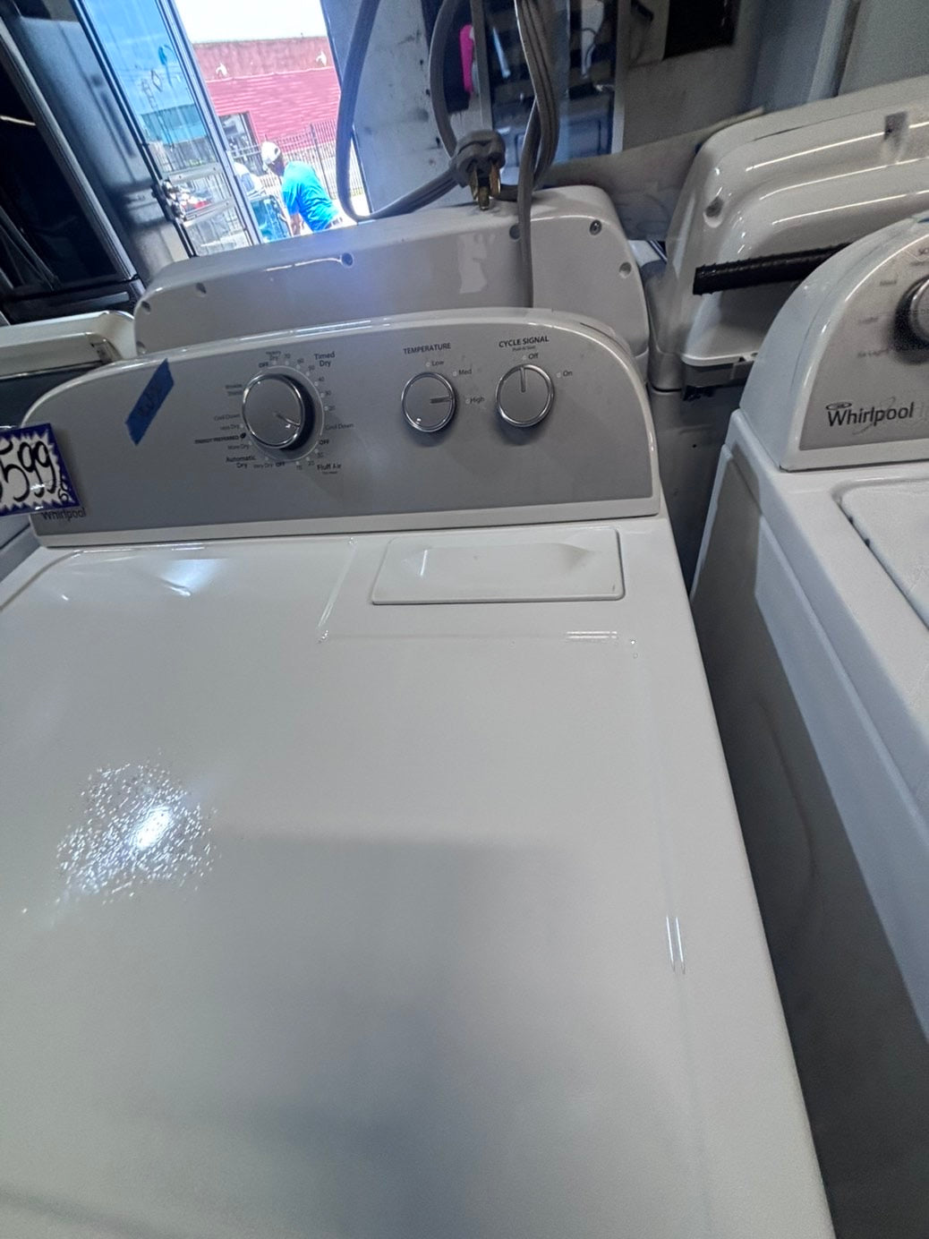 >>whirlpool top load washer large capacity with removable agitator  & electric dryer 220v  set top load side by side #MSR22YB