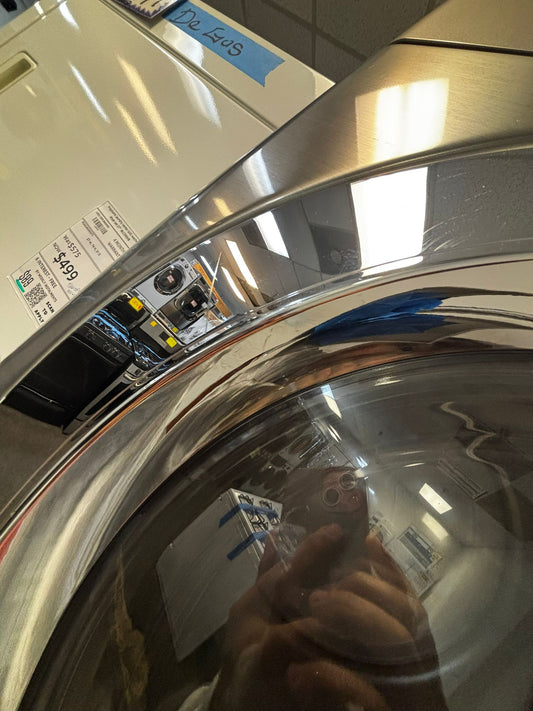 - LG front load GAS dryer large capacity stainless steel stackable 27” #GD401KL