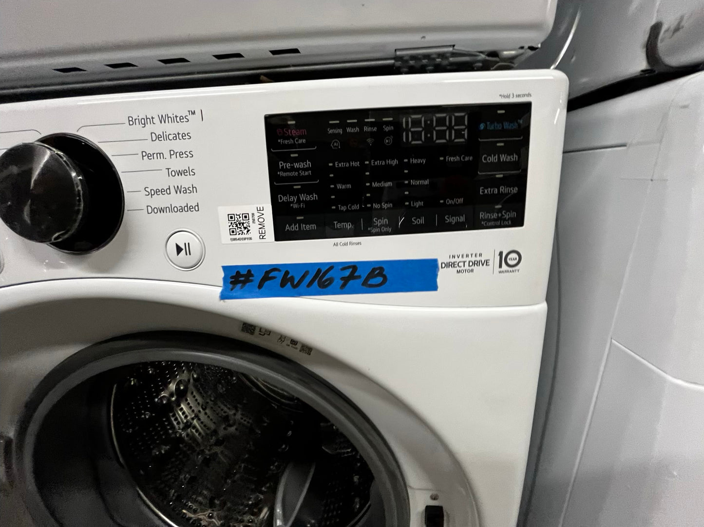 -Open Box 📦 Scratch & Dent 4.5 cu. ft. Ultra Large Capacity Front Load Washer - White WM4000HWA & 7.4 cu. ft. Large Capacity Front Load Electric Dryer - White DLEX4000W Set / stock number #WD7714AB
