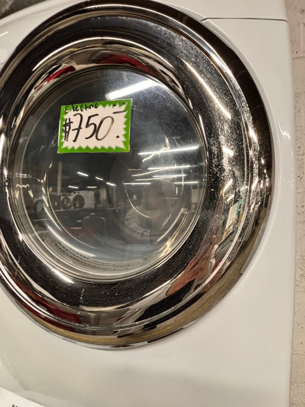 > Samsung washer 4.5 cu ft & dryer 7.5 cu ft set electric 220v front load stackable or side by side - sensor dry He white color  #WD3BLSET