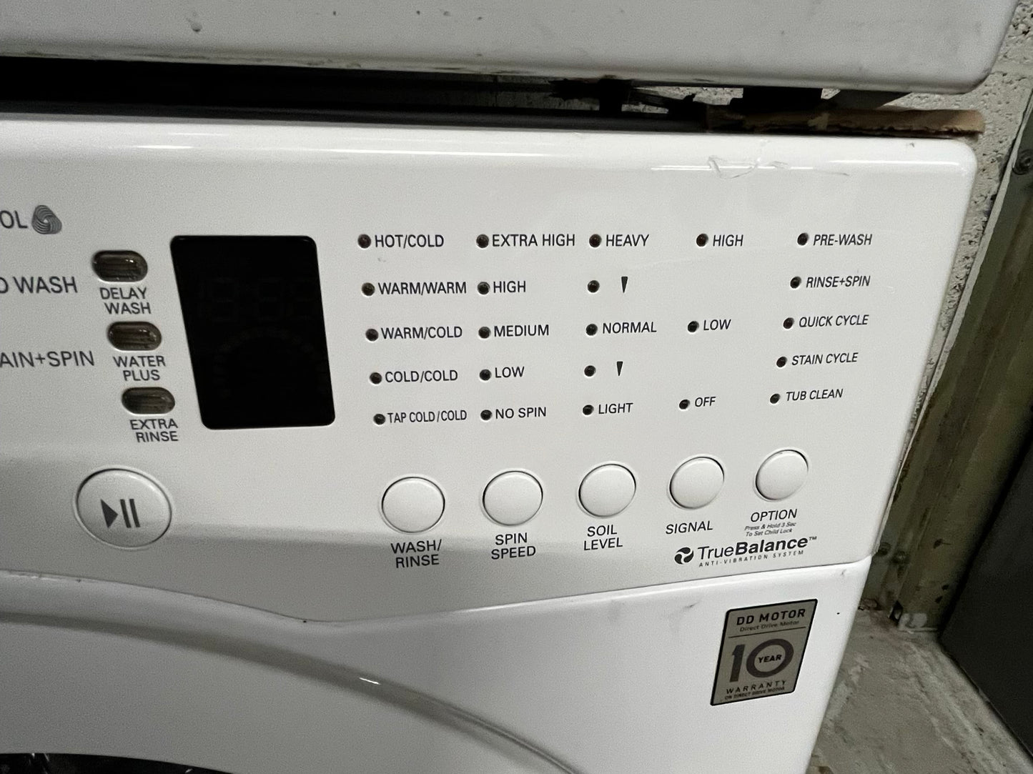 * 🎉 Black Friday - LG washer 4.5 cu ft & dryer 7.5 cu ft set electric 220v front load stackable or side by side - sensor dry He in white  #WD23391B