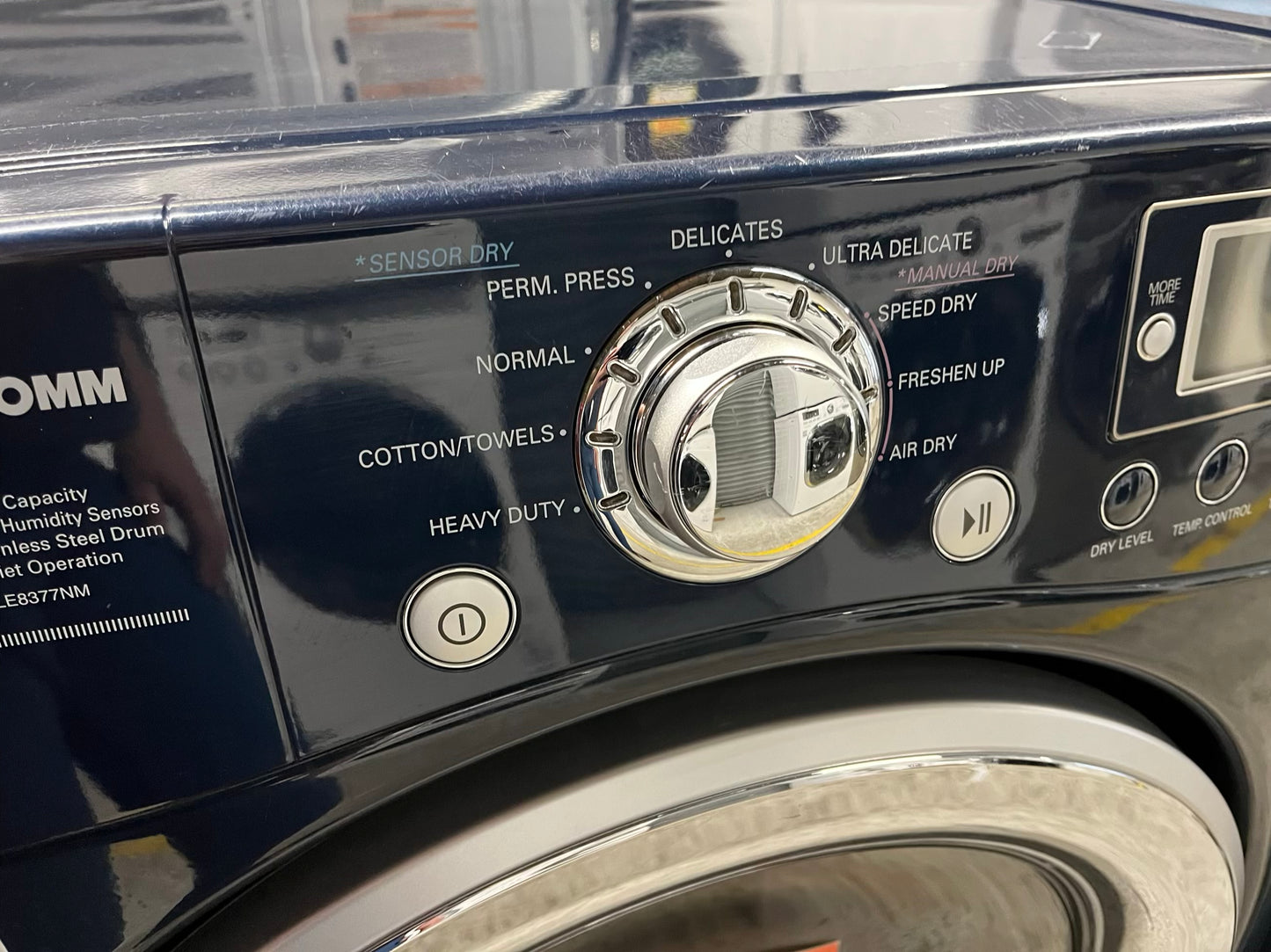 LG TROMM front load stackable electric 220v dryer in navy blue  27" #ED299TB