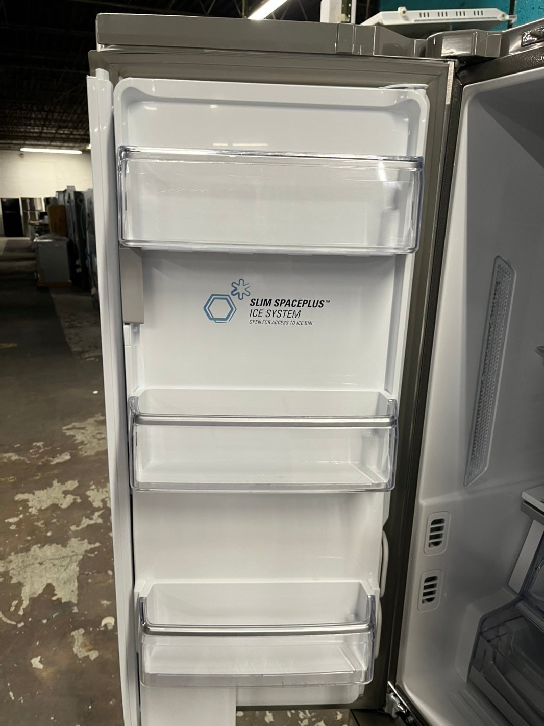 Used Refurbished LG in Door french door showcase refrigerator stainless steel w/ice & water dispenser 36" #RFLG45B