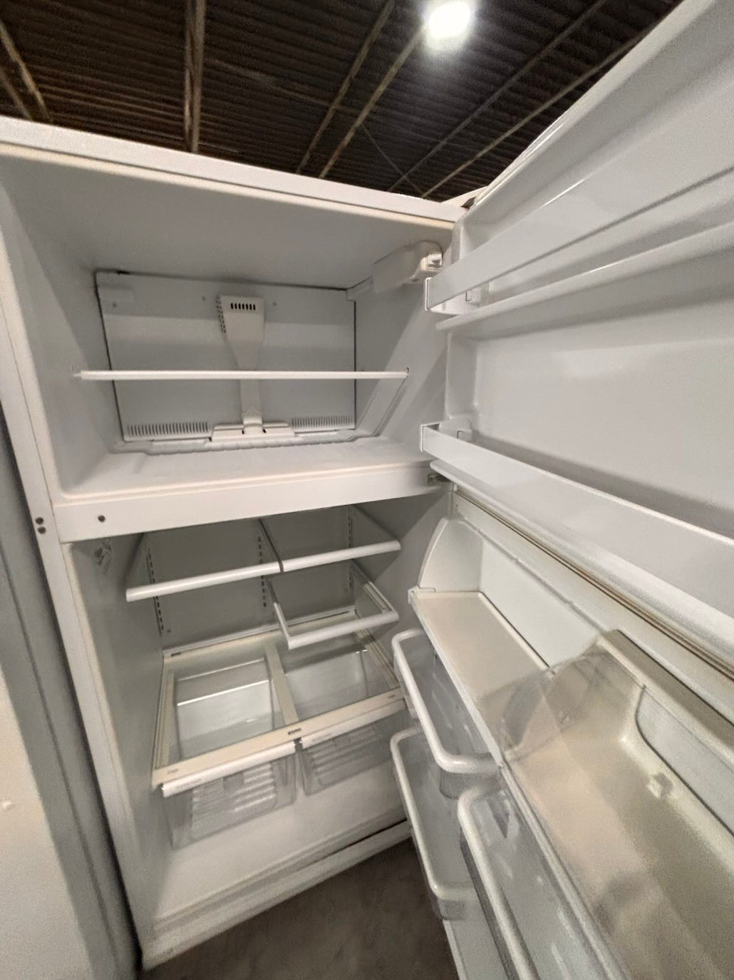 }}Clearance🔥 Kenmore 33” x65 1/2 height x 29depth Top freezer fridge white ,working 💯  with warranty ,used-refurbished #RTKW121B