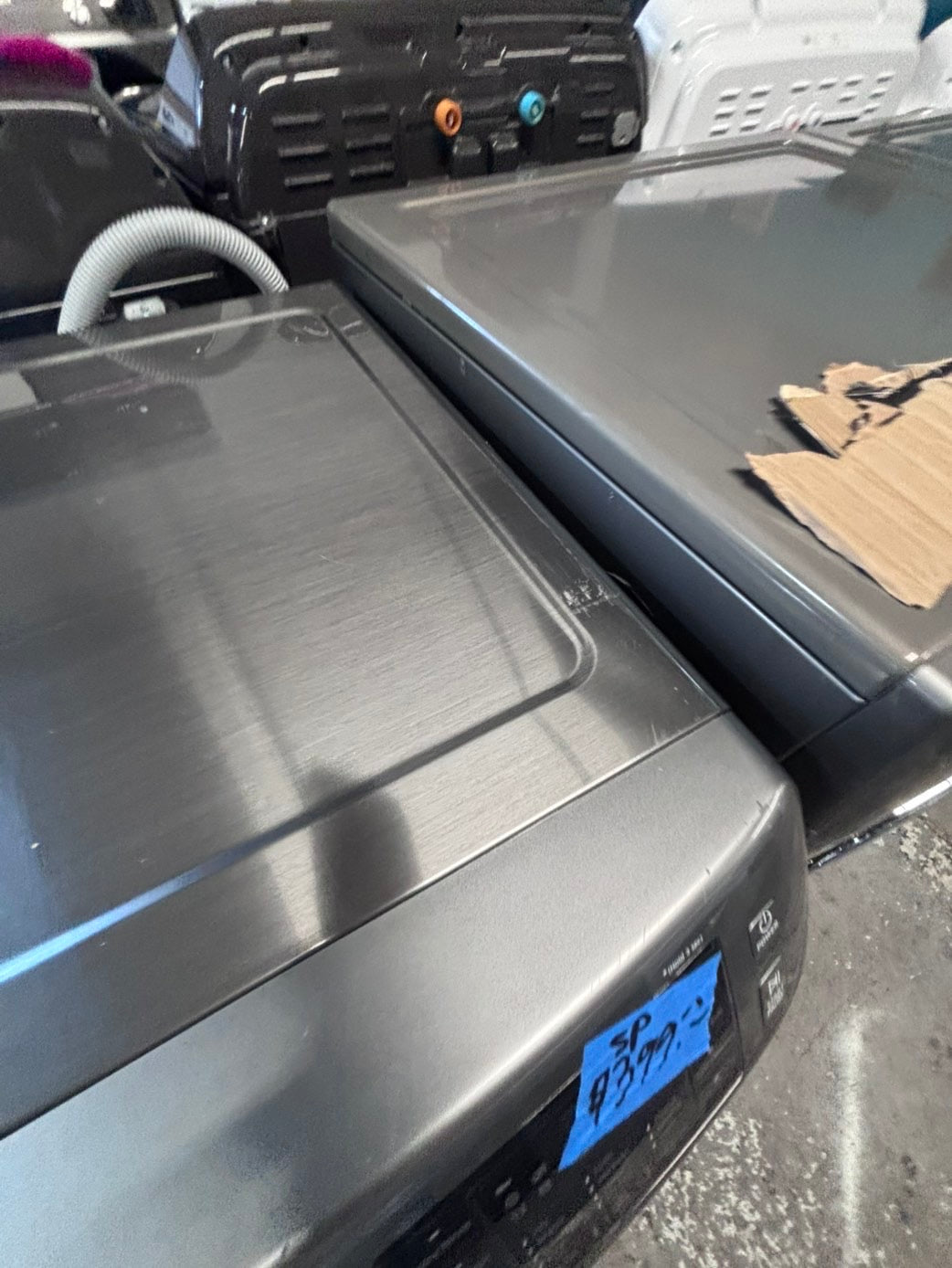 >*special price 🔥🚀Samsung gray front load washer large capacity stackable or side by side  27” in used-Refurbished #SPYE3WB