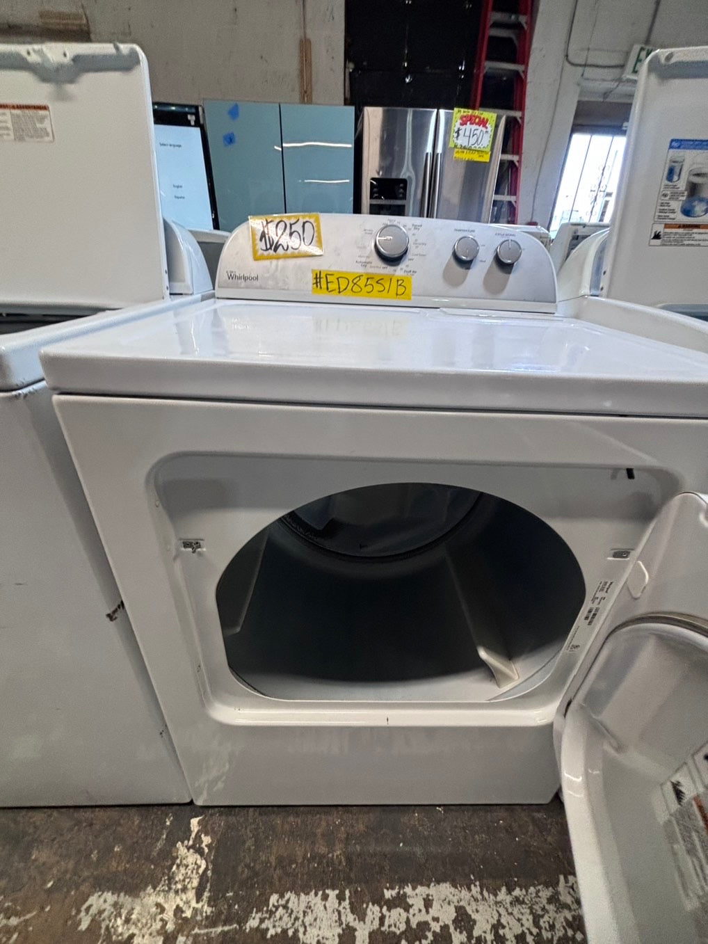 } whirlpool top load washer with removable agitator large capacity & electric dryer 220v  set top load side by side #TSW9TYB