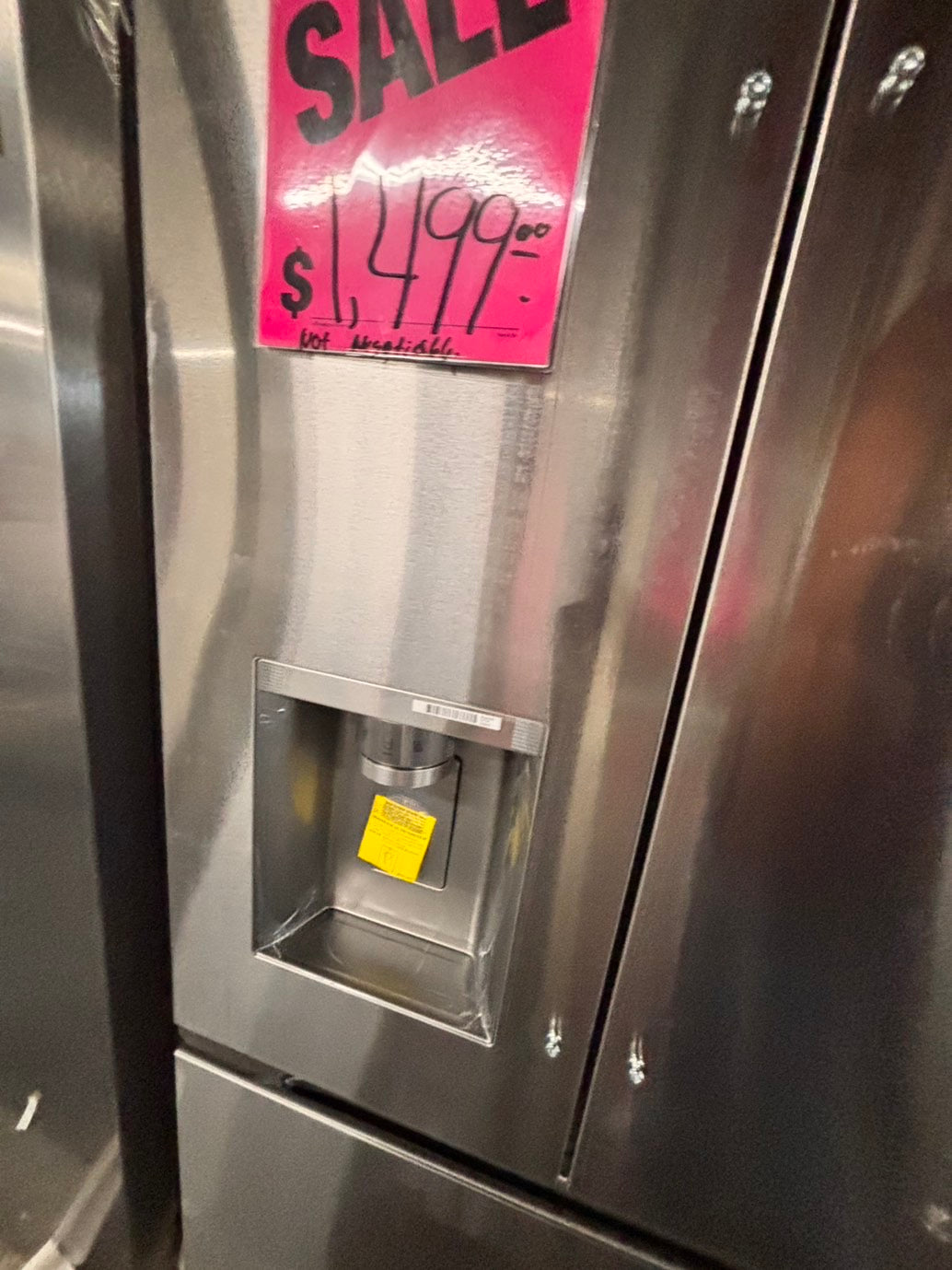 > LG Counter-Depth MAX 23.7 Cu. Ft. French Door Smart Refrigerator with Zero Clearance lf24z6530s with ice maker & water dispenser - Stainless Steel #RLG23C5B