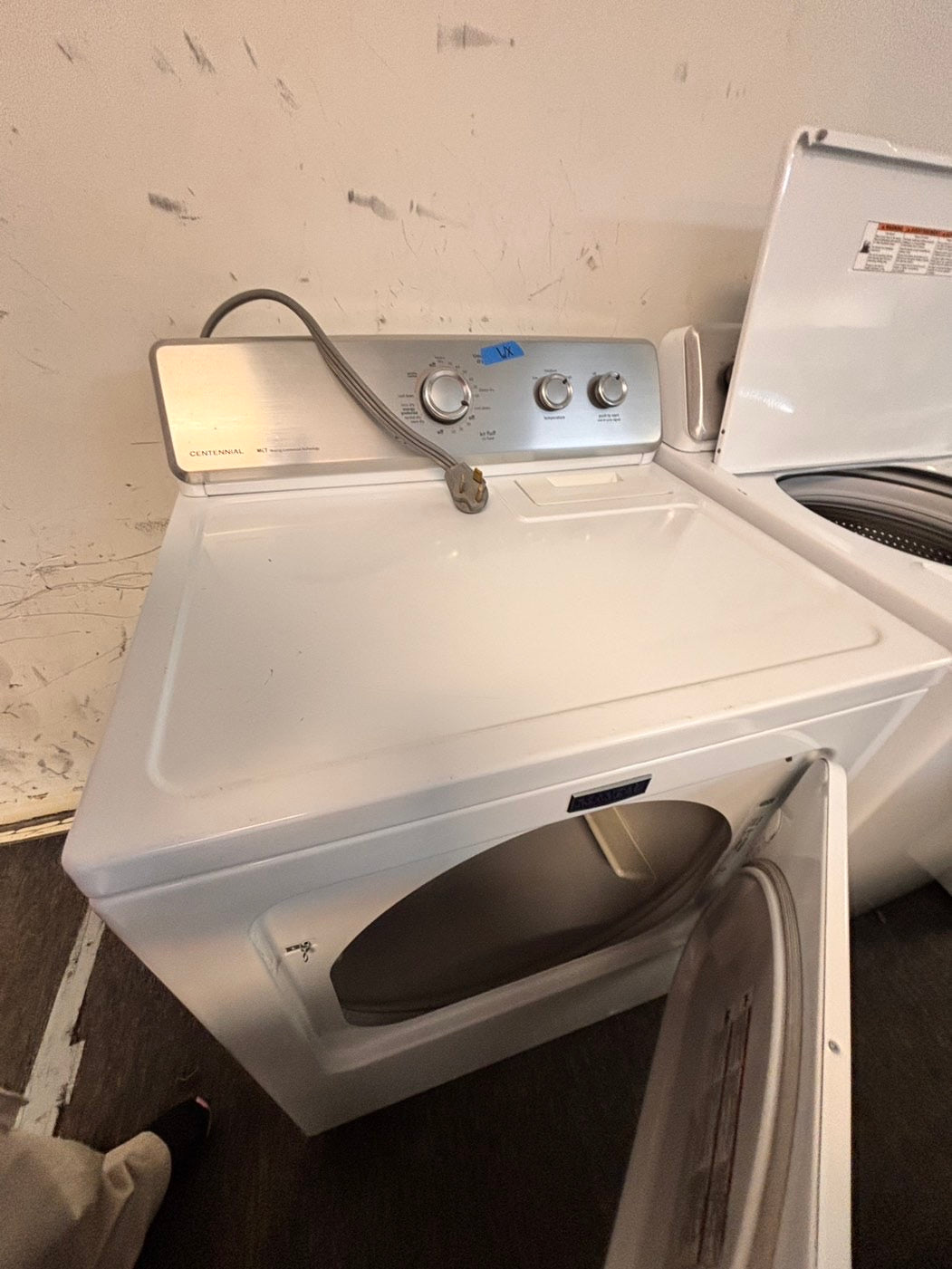 >maytag top load dryer side by side electric 220v large capacity & top load washing machine stainless steel drum with agitator used-Refurbished
#ASD5BLSET