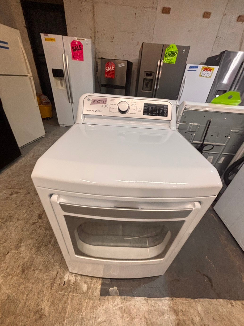 >*LG side x side extra large capacity electric 220v dryer   27” used -Refurbished #DELE65B