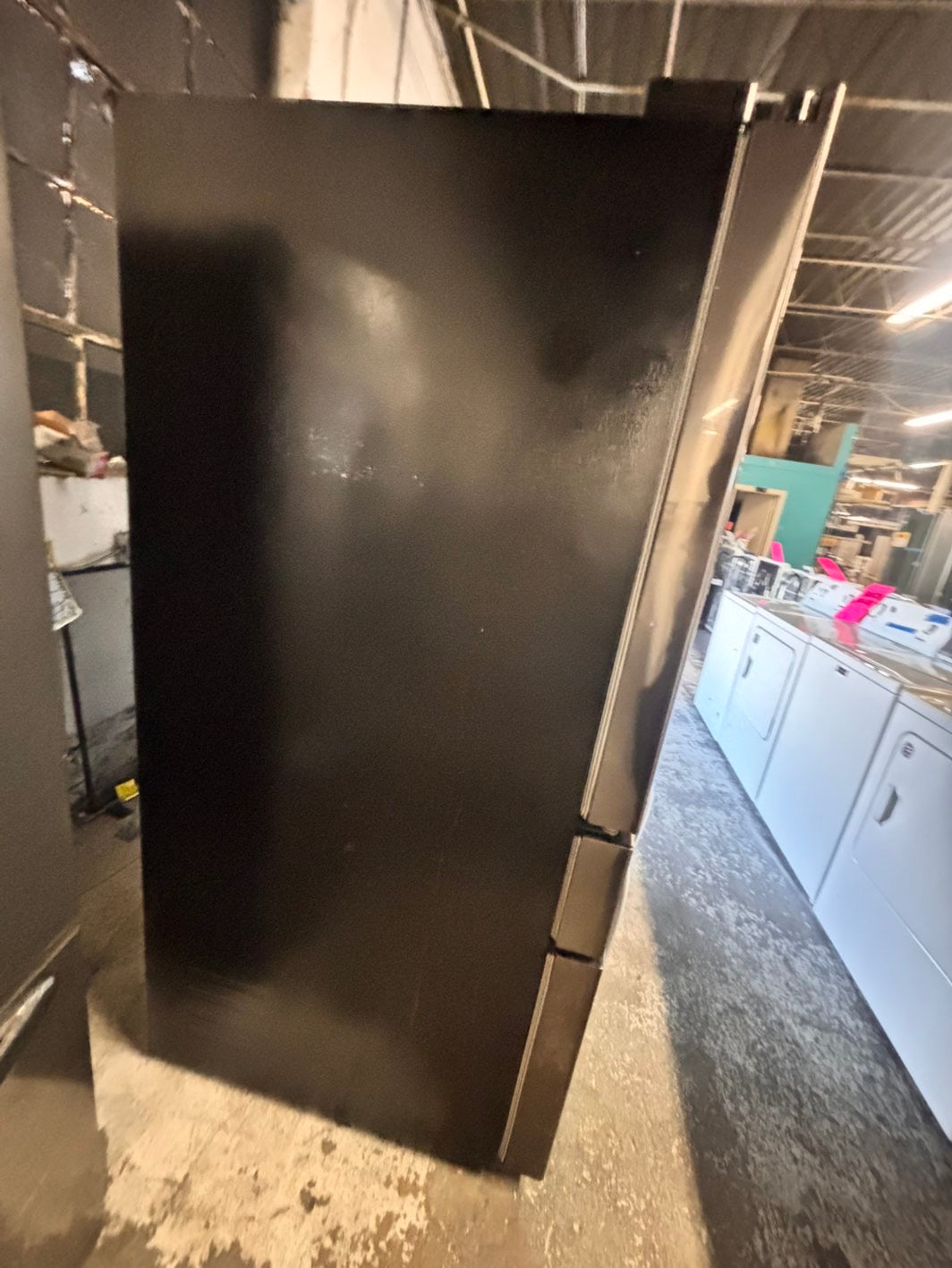 >🎈Used | Refurbished LG 36” French door refrigerator black stainless steel with ice maker & water dispenser —-stock number #RF297941B